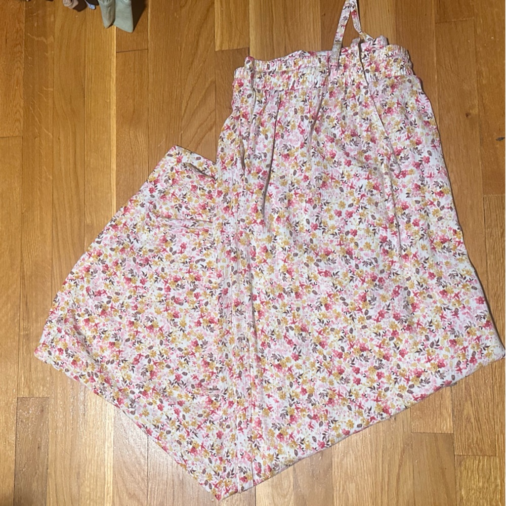 Torrid Floral Wide Leg pants - Pink and Yellow